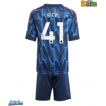 Arsenal Declan Rice #41 Bortedraktsett Barn 2025-26 Kortermet (+ Korte bukser)